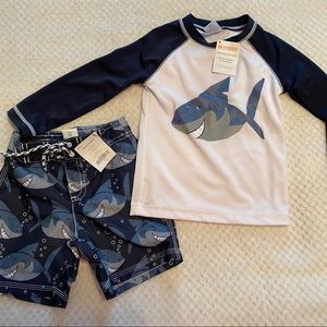 Gymboree bathing suit- top (2t), bottoms (18-24m)